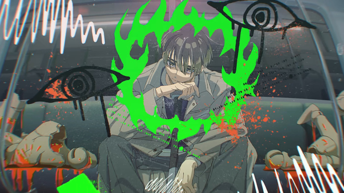 John surrounded by bloodied mannequins, representing the system's victims.