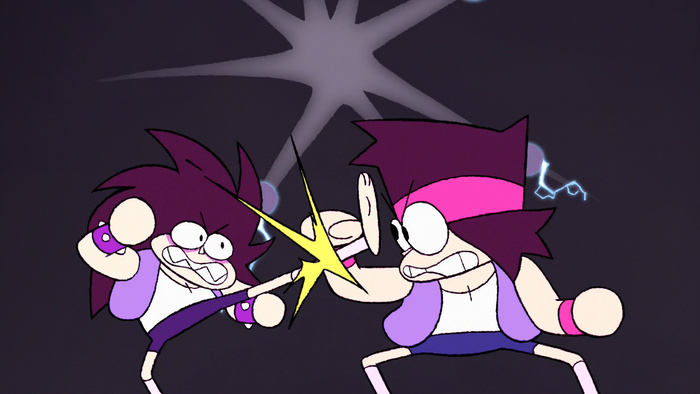 K.O. and T.K.O. mid-fisticuffs.